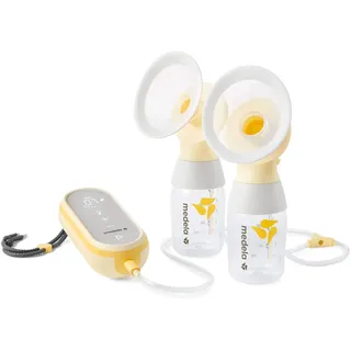 Medela Freestyle Flex-Doppel-Milchpumpe – kompaktes Schweizer Design mit USB-Ladeanschluss für unterwegs, mit Medela PersonalFit Flex-Schildern, synchronisieren mit der MyMedela App
