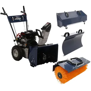 BullMach BM-SS 80 WEL - Benzin-Schneefräse mit Elektrostarter - Mehrzweckgerät - Loncin H200