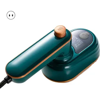 Handdampfbügeleisen mit faltbarem Griff, kompakte Größe, für den Trocken- und Nassgebrauch, tragbare Dampfbügelmaschine für Zuhause - Grün