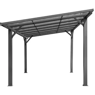 Carport Andy  (Außenmaß inkl. Dachüberstand  (B x T): 498 x 294 cm, Einzelcarport, Anthrazit)