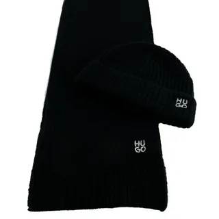Hugo Sarmi Strickmütze Schwarz/Silber
