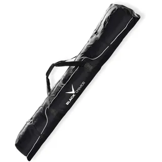 Black Crevice Skitasche für 3 Paar Alpin Skier, 190 cm, Black/Silver