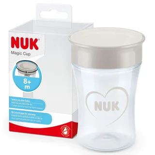 NUK Magic Cup Trinklernbecher 360°-Trinkrand BPA-frei Herz ab 8 Monaten 230ml