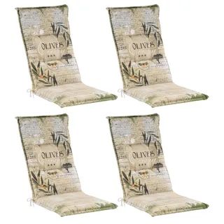 GO-DE Hochlehner Auflage 120 x 50 cm beige 4-tlg.