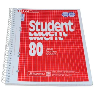 Brunnen Collegeblock A5 kariert DIN Innenrand, 1 Block