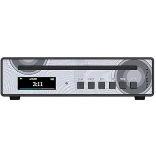SMSL PL100PRO CD-Player,Cinch-/optischer-/koaxialer-/symmetrischer XLR-Anschluss sowie 3,5/4,4-mm-Kopfhörerausgang,200mW bei 32Ω,CS43131Chips,kompatibel mit CD-R-/CD-RW- und MP3-Discs (Schwarz)
