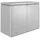 Garten-Highboard 160 cm Stahl Silber
