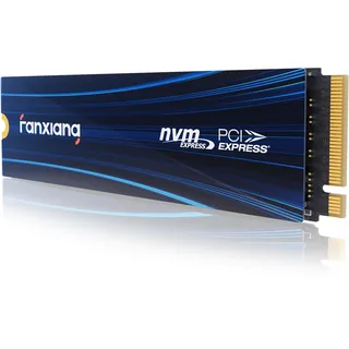 fanxiang NVMe SSD 500GB, M.2 PCIe Gen4x4 Gaming Solid State Laufwerk mit SLC Cache, 6300MB/s Lesen, Interne Festplatte für PC PS5 Laptop Datenübertragung S880E