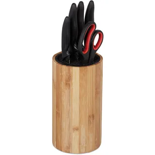 Relaxdays Messerblock braun, 1 St.