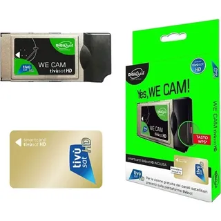 DIGIQuest We CAM Tivùsat HD Conditional-Access Modul CAM - Schwarz/Grün/Grau