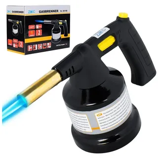 ZMC Flambierbrenner Gasbrenner Kohleanzünder Grillanzünder Lötlampe, (Piezo-Zündung (elektrisch) einstellbare Flammenleistung, Piezo-Zündung (elektrisch) einstellbare Flammenleistung), Lötbrenner Gasanzünder Bunsenbrenner Flammspritzpistole Lötpistole