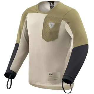 Revit Sierra 2 Langarm-trikot - Sand / Green - S