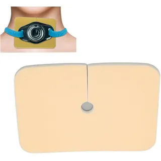 10 x 7,5 cm Tracheotomie-Verband, wiederverwendbarer, wasserfester Schaumstoff, Tracheostomie-Pad, Trach Gtube-Abdeckung, Trachealkanülenhalter für adaptive Halschirurgie
