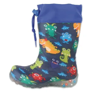 Beck Blinking Monsters Gummistiefel Blau 27