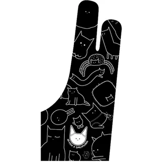 XP-Pen ACG15 Artist Glove Antifouling Handschuh Zeichnen Künstler Handschuh Lycra für Grafiktablett Universalgröße-2 Stück