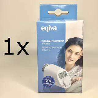 1x Eqiva Elektronischer Heizkörperthermostat Model N mit Boost-Funktion