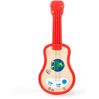 Baby Einstein Hape Magic Touch Ukulele Musikspielzeug aus Holz, 30 Melodien, 2 Spielmodi und Lautstärkeregler, ab 12 Monaten