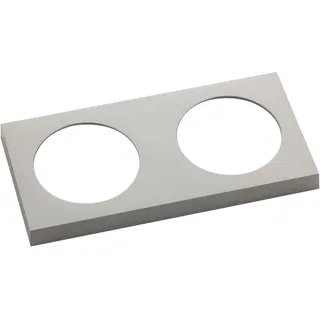 Berker Integro Pure Rahmen 2-fach Edelstahl Effekt lackiert