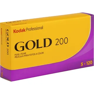 Kodak Gold 200 120 Rollfilm 5er Pack