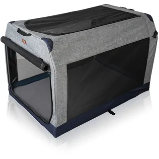 Knuffelwuff faltbare Hundebox Transportbox Denali mit Aluminiumgestell - XL 91x61x58cm