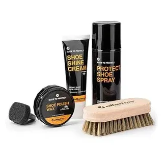 Albatros Schuhpflege Set, für Glatt-, Kunstleder und Textilien, 5-teilig