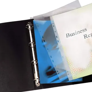 Laminierfolien mit Abheftrand (11 Löcher) 100 Stück DIN A4 - 2 x 125 micron ( 250 mic) - glänzend