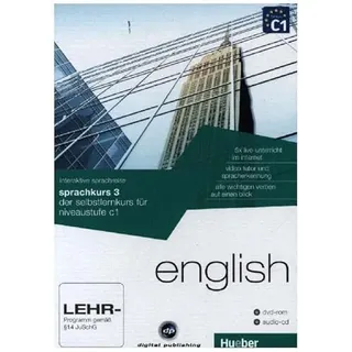 interaktive sprachreise sprachkurs 3 english: der selbstlernkurs für niveaustufe c1 / Paket: 1 DVD-ROM + 1 Audio-CD (Interaktive Sprachreise digital publishing)