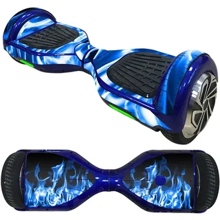 Selbstbalancierender Aufkleber für Roller, wasserfest, selbstbalancierend, mit 2 Rädern, für Roller, Skate, Board, Hoverboard, 16,5 cm, blau