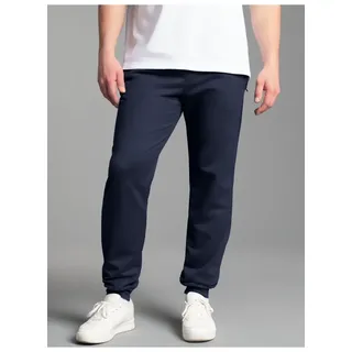 TRIGEMA Sweathose "TRIGEMA Jogginghose", Herren, Gr. 4XL, Normalgrößen, blau (navy), Sweatware, 70% Baumwolle, 30% Polyester, Hosen Sweathose