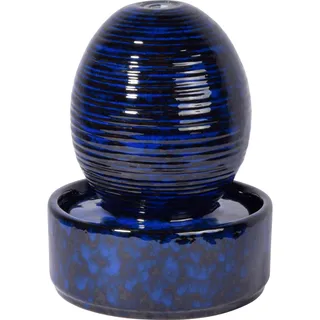 Dobar Kleiner Zimmerbrunnen 17 x 17 x 21 cm Dunkelblau/Blau