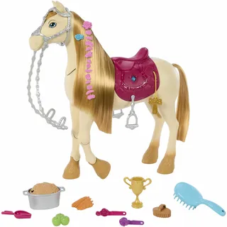 Mattel Puppen-Spielzeugpferd interaktiv mit Geräuschen und Zubehör
