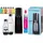 black + PET-Flasche 1 l + PET-Flasche 0,5 l Little Heroes + Zylinder + 6 x Bolero