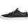 Damen Cupsole Sneaker Court aus Leder Schwarz Black 35