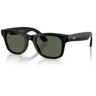 Ray-Ban Wayfarer Meta Gen 2 Sonnenbrille - Shiny Black 02 - G15 Green - 50