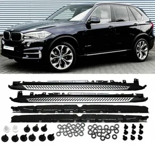 Set Trittbretter Schweller Aluminium +Montagekit passt für BMW X5 F15 F85 ab 2013 + ABE