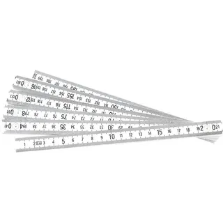 Brüder Mannesmann Werkzeuge Zollstock M 810-PVC-2 2 m