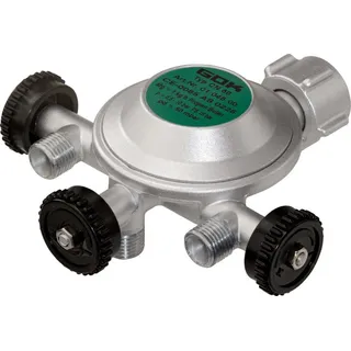 GOK Gasregler EN61 1kg/h 50mBar mit 3 Abgänge 1/4"