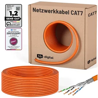 HB-Digital CAT 7 Simplex S/FTP AWG23 LSZH orange