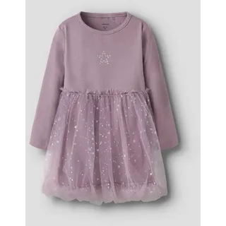 NAME IT Tüllkleid NMFRARANA LS DRESS PB lila 92 EU