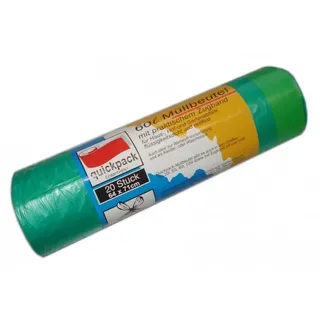 Quickpack Müllbeutel 60,0 l grün, 20 St.