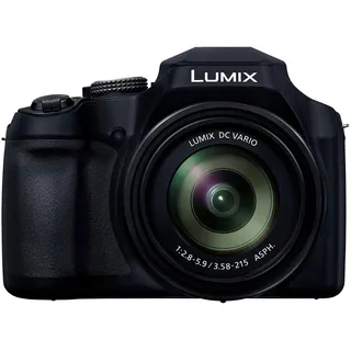 Panasonic Lumix DC-FZ82DE-K Bridgekamera mit 20-1200 mm F2.8-5.9 Objektiv, 18,1 MP, 4K Video & Foto, OLED Live-View-Sucher, LCD-Touchscreen, USB-C, Schwarz