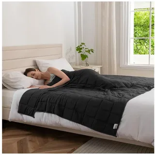 Good Nite Microfaserbettdecke Gewichtsdecke schwere Decke für ruhige Sinne Grau, Gewichtsdecke, 125x150/180, 150x200cm, ideal gegen Schlafstörungen 125 cm x 180 cm