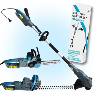 IMLEX Multi-Kombi-Garten-Set 5in1 Heckenschere/Rasentrimmer/Kettensäge