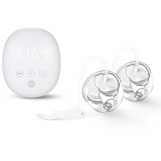 Matybobe Tragbare doppelte elektrische Milchpumpe Silent Invisible Hands Free Breast Pump 3 Modi 16 Stufen Einstellbar für Reisen nach Hause