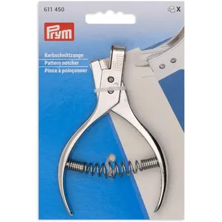 Prym 611450 Kerbschnittzange mit Halbrundkerbung – Präzisionszange für Stoff, Leder & Bastelarbeiten