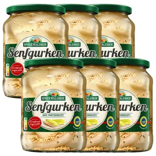 Spreewaldhof Gemüsekonserve, Spreewaldhof Original Spreewälder Senfgurken 720 ml 6er Pack