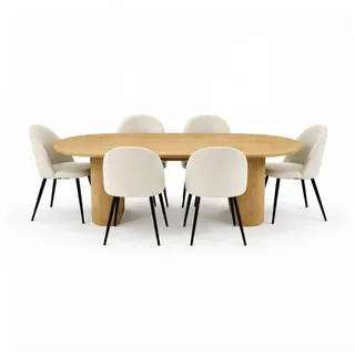 VCM ebuy24 Essgruppe, Essgruppe Kyoto 7-teilig (MDF, Papier)
