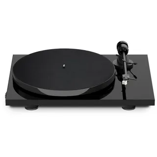 Pro-Ject E1 BT, Plug & Play Einsteiger Plattenspieler mit MM Tonabnehmersystem, BT Sender, schaltbarer Phono Vorstufe und elektronischer Geschwindigkeitsänderung (AT3600L, Schwarz)