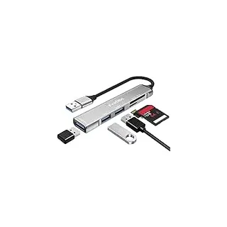 Frotox 5-in-1 Adapter mit SD/Micro Kartenleser und 1 USB 3.0 sowie 2 USB 2.0