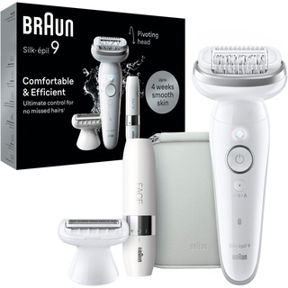 Braun Silk-épil 9, 9-341 Weiß/Silber